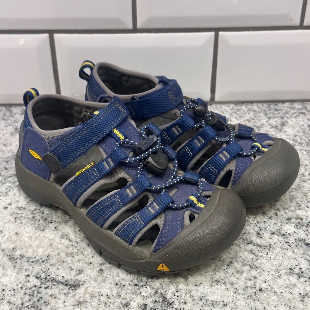 Keen Kids 12 Newport H2 Sandal Blue Yellow Washable Hiking Water Shoe Gorpcore